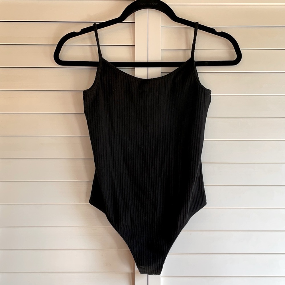 Express black tank body suit sz Small
